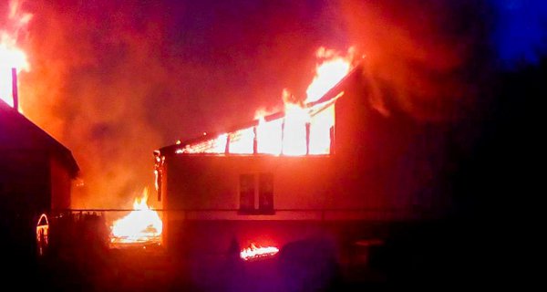 Leégett a nagydobronyi református imaház és óvoda
