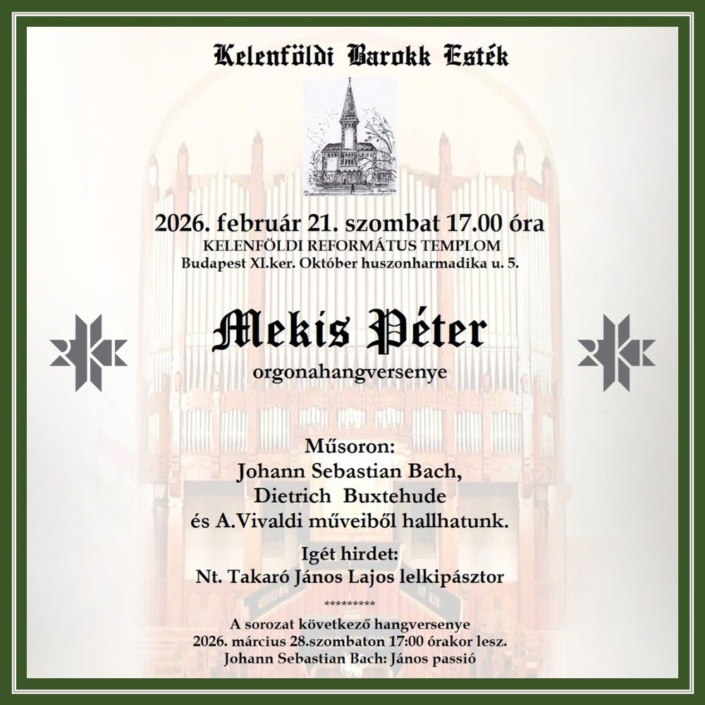 Bach, Buxtehude és Vivaldi februárban Kelenföldön